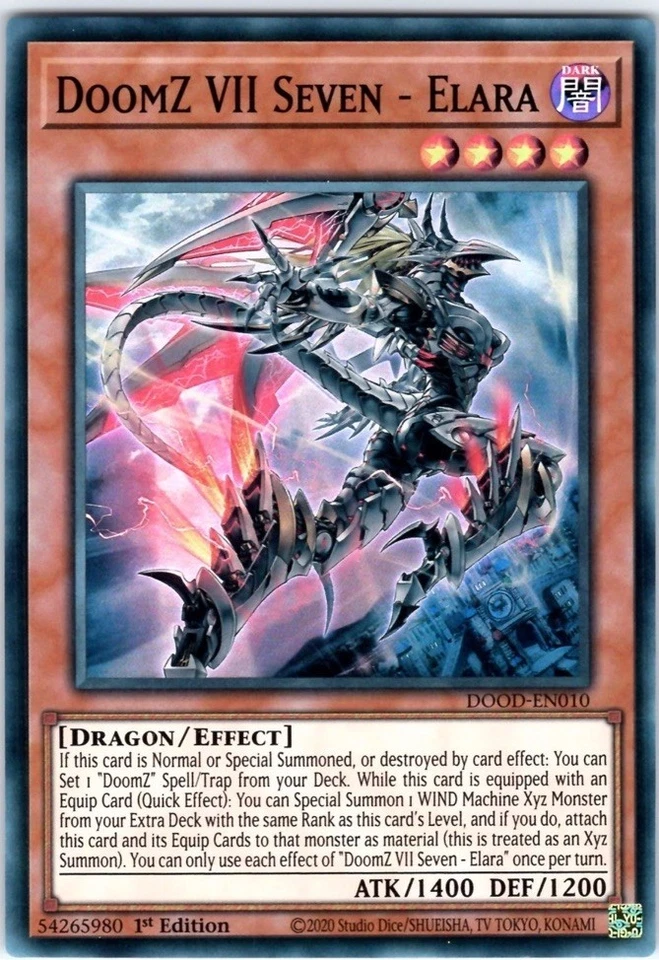 DoomZ VII Seven - Elara DOOD-EN010 Doom of Dimensions 1st Edition - Image 1 of 1