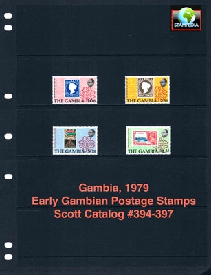 Estampillas postales antiguas de Gambia 1979 valor Scott de $1,20 CV MNH NH UMM Foto 1 de 4