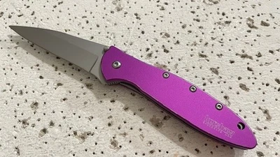 Navaja de Bolsillo Plegable 1660PUR Kershaw Diseño de Cebolla Ken Linerlock Púrpura A/O Foto 1 de 4