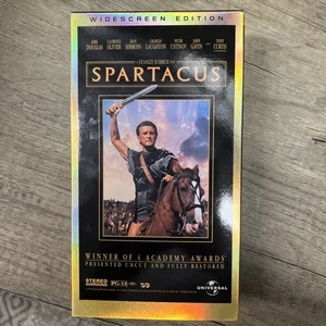 Spartacus (VHS, 2-Tape Set) Widescreen Edition, PG-13, Kirk Douglas - Picture 1 of 4