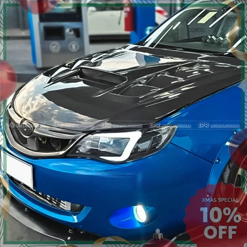 For Subaru 2008-2014 Impreza GRB GVB STI VRS Type Hood carbon fiber Foto 1 de 1