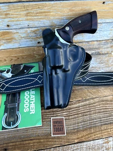 Don Hume H727 Black Leather Holster For S&W L 686 Colt Python Ruger GP100 Taurus - Picture 1 of 2