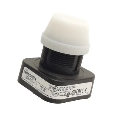 Allen Bradley 800H-QRH2W Pilot Light Operator, 12...130VAC/DC, White, 30mm - Image 1 of 4