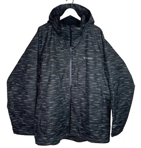 Columbia Mens Nordic Point II Interchange Jacket Gray Camo Shell Only 2XL XXL - Picture 1 of 15