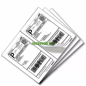 Labels 8.5x5.5 200 Shipping 8.5x5.5 Half-Sheet Self Adhesive Wood Free Paper - Picture 1 of 4