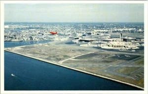 1960'S. LOGAN INTERNATIONAL AIRPORT. BOSTON, MASS POSTCARD. T26 - Picture 1 of 2