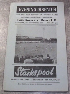 RAITH ROVERS PROGRAMMES 1963/64 TO 1966/67 - Picture 1 of 8