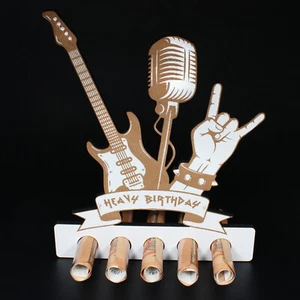 Geldgeschenk Rocker Metaler Geburtstag Heavy Birthday Geschenk Geld Rockhand - Bild 1 von 6