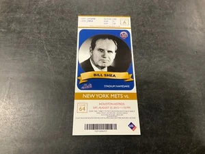 METS~2012 TICKET STUB 8/25/12 VS ASTROS~CUBIERTA: BILL SHEA - Imagen 1 de 1