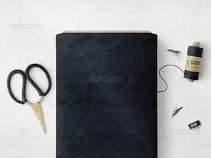 KUNSTLEDER Stoff Bezugsstoff Reptil 3D Schlangen Look NACHTBLAU EUR 19,98/m - Bild 1 von 2