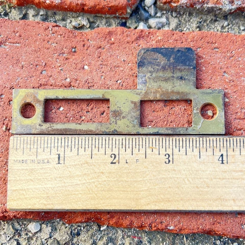 YALE 808 802 Mortise Lock 4” X 7/8” DOOR Jamb LATCH Strike Plate CATCH Box Keep Cover