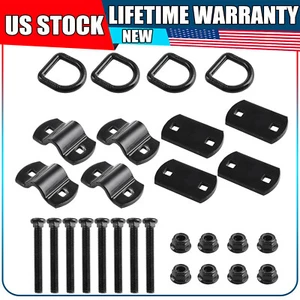 4xHeavy Duty Bolt-On Forged D Ring 12000Lbs Break Strength Tie down Anchors 1/2" - Picture 1 of 15