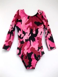 CHILD/TODDLER LONG SLEEVE CAMOUFLAGE LEOTARD, 4 PRINTS~Gym~Dance~Costume~Kids - Picture 1 of 9