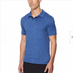 32 DEGREES MEN'S COOL SHORT SLEEVE POLO SHIRT (ROYAL BLUE SPACE DYE, XXL) NWT - Picture 1 of 2