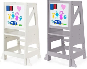 Lernturm Lernstuhl Kinderstuhl Kinder Learning Tower Kindertritt Montessori Turm - Bild 1 von 37