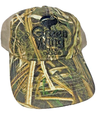 Sombrero Camuflado Ducks Unlimited Gorra DU Ala Verde Snapback Malla Camionero Exterior NUEVO Foto 1 de 4