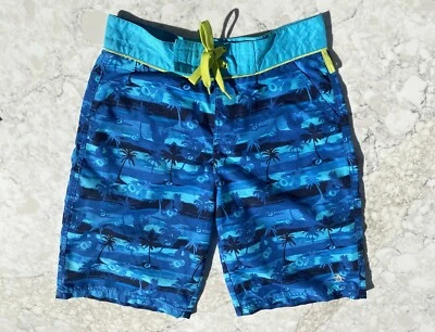 Pantalones Cortos de Natación Juvenil Penguin by Munsingwear Azul/Multicolor Ajustables 16Y Foto 1 de 4