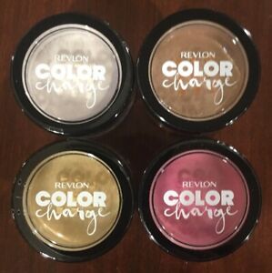 Revlon Color Charge Loose Powder Eyeshadow Sealed Lot Fuschia Gold Copper White
