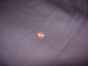 CHOCOLATE BROWN DOUBLE KNIT POLY FABRIC CRAFTS SEWING VINTAGE CLOTHING 60X64 - Picture 1 of 2