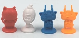 Monopoly Junior Yo-Kai Watch Set of 4 Red White Blue Orange Game Movers... - Picture 1 of 4