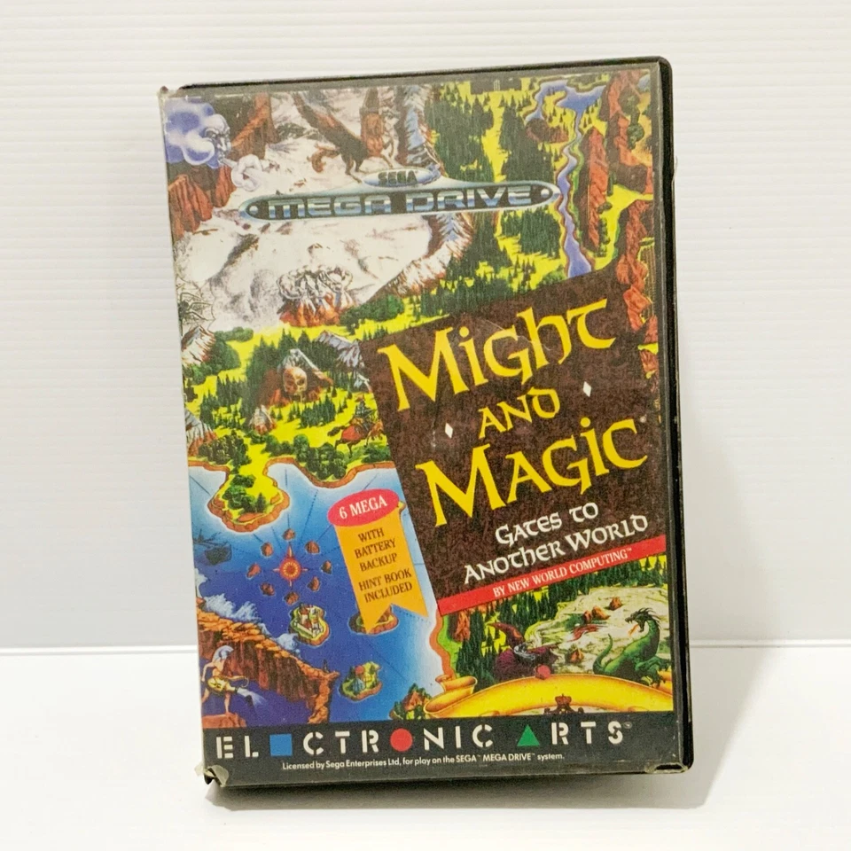 Might And Magic: Gates To Another World + Box - Sega Mega Drive - Tested & Works - Image 1 of 4