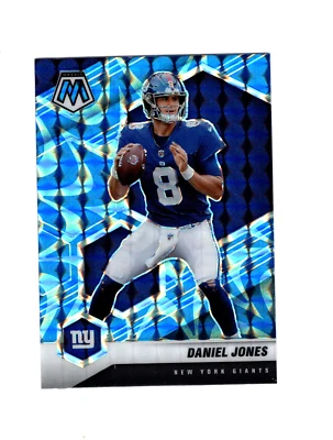 2021 Panini Mosaic Mosaic Reactive Blue Prizm Daniel Jones #149 New York Giants - Image 1 of 2