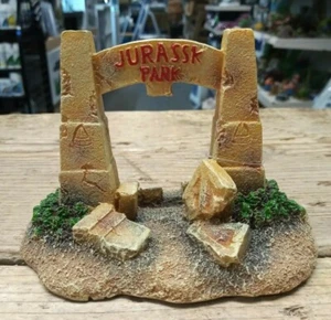Jurassic Dinosaur Park Gate Aquarium Bridge Fish Tank Arch Ornament - Picture 1 of 4