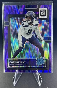 2022 Donruss Optic Football Coby Bryant Rated Rookie Purple Shock #292 - Picture 1 of 2