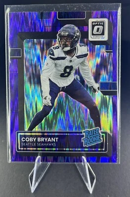 2022 Donruss Optic Football Coby Bryant Rated Rookie Purple Shock #292 - Image 1 of 2