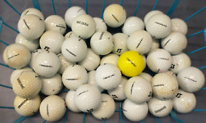 50 Bridgestone Tour B330-RX & RXS Mixed 3A/4A Yellow/White Recycled Golf Balls