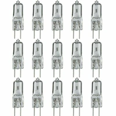 10 X G4 20W Watt 12V Halogen Tungsten 2 pin Light Capsule Lamp Bulbs Base UK. - Image 1 of 4