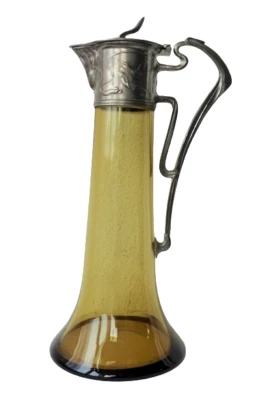 Art Nouveau Orivit WMF Secession Antike Zinn Jugendstil Weinkaraffe 27CM - Bild 1 von 4