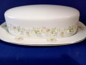 JOHANN HAVILAND FINE CHINA FOREVER SPRING PATTERN BUTTER KEEPER - Picture 1 of 5