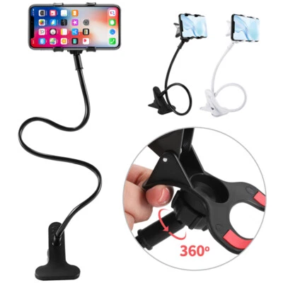 Soporte flexible de 360 clips para teléfono celular móvil cama perezosa soporte de escritorio soporte de montaje Foto 1 de 4