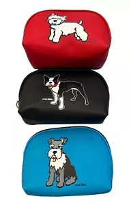 Marc Tetro Damen-Kosmetik-Reisetasche mit Reißverschluss Westie Boston Terrier Schnauzer - Bild 1 von 5
