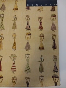 Donghia Au Marche Upholstery Fabric Remnant Sample Approx 12" x 12" Useable - Picture 1 of 6