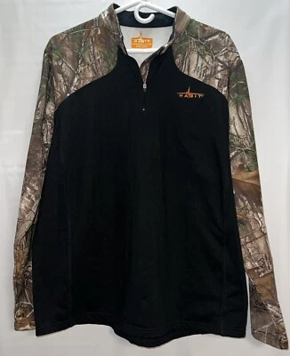 Men's Long Sleeve Camo Black Hunting Shirt size Large Habitat - Image 1 of 4