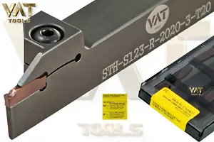 10 x Sandvik N123G1-0300-0003-CR1145 + Utensili IVA Supporto Pungiglione STH-S123-R-2020-3-T20 - Foto 1 di 1