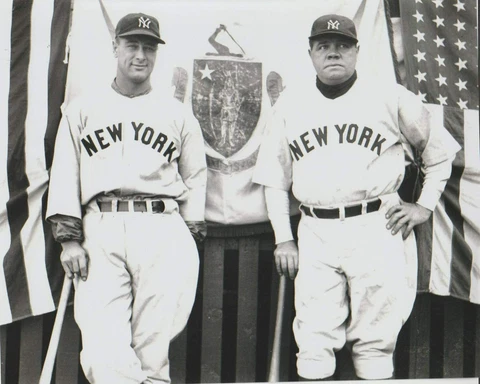 New York Yankees: Babe Ruth/ Lou Gehrig  24x36 inch Poster Cover