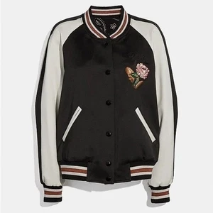 COACH embroidered Reversible Varsity Jacket NWOT XS - Picture 1 of 14