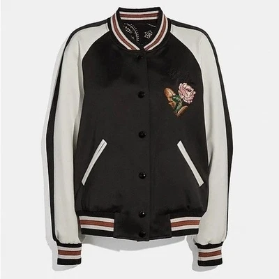 COACH embroidered Reversible Varsity Jacket NWOT XS - Image 1 of 4