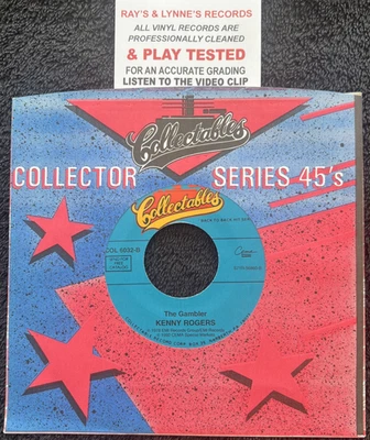 Kenny Rogers – The Gambler / Lucille 7'' USA IMPORT CLEANED/TESTED NM VIDEO CLIP - Image 1 of 4