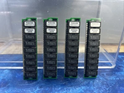 Vintage PC Toshiba THM91000S-10 9035AAA 1MB Simm 30-Pin RAM Memory Lot Of 4 - Image 1 of 4