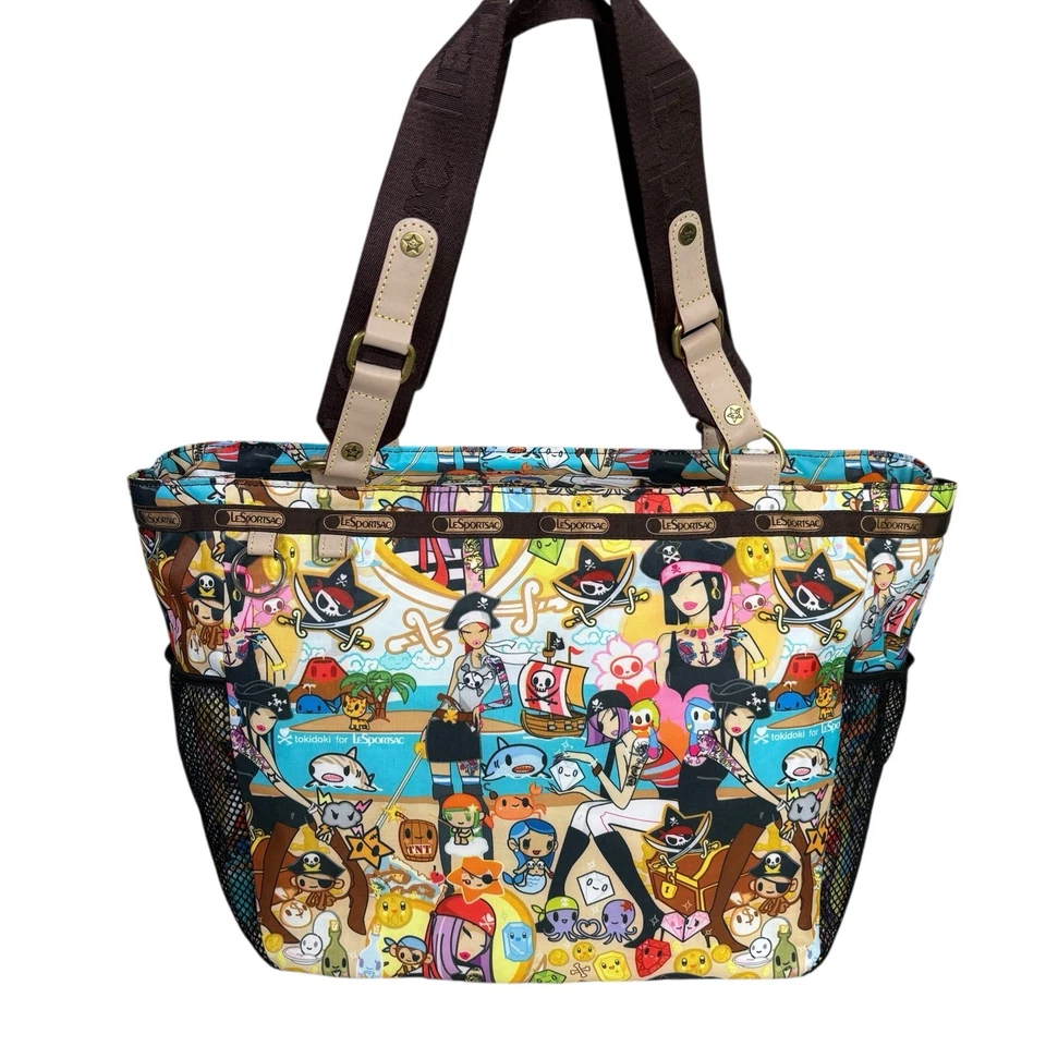 Bolso de Mano Tokidoki para LeSportsac Estampado Pirata Raro Pirata Retirado Nuevo sin Etiquetas Foto 1 de 4