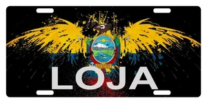 Ecuador Flag License Plate República de Ecuador Eagle Emblem Loja - Picture 1 of 1