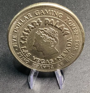 Caesars Palace 5 $ Casino Medaille - Vintage veraltet - Bild 1 von 2