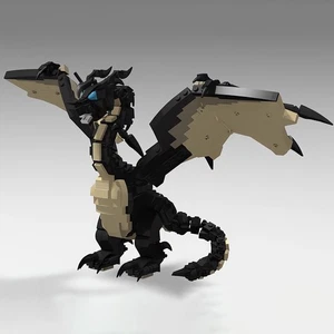 Hot Sale Dragon Perfect for Castle Scene Height: 10 Inches 704 Build Moc - Picture 1 of 3