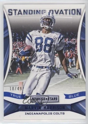 2016 Panini Rookies & Stars Standing Ovation True Blue /49 Marvin Harrison HOF - Image 1 of 2