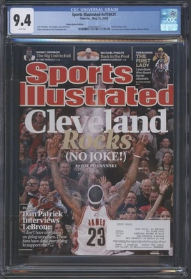 SPORTS ILLUSTRATED #V110 #21 - CGC 9,4 casi nuevo - cubierta Lebron James - Cleveland Cavs Foto 1 de 2