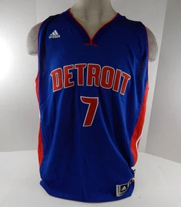 Camiseta deportiva azul Swingman 2016 para hombre Detroit Pistons Stanley Johnson #7 Adidas nueva con etiquetas 2XL - Imagen 1 de 8